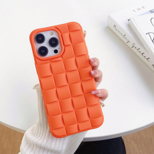 3D Cube Weave Texture Skin Feel Phone Case, For iPhone 11