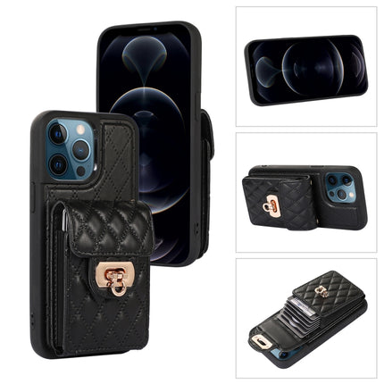 Card Slot Leather Phone Case with Short Lanyard, For iPhone 12 / 12 Pro, For iPhone 11 Pro Max, For iPhone 11 Pro, For iPhone 11