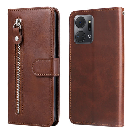 Calf Texture Zipper Leather Phone Case, For Honor X7a, For Honor X8a, For Honor X9a/X40 5G/Magic5 Lite, For OPPO Reno8 T 4G
