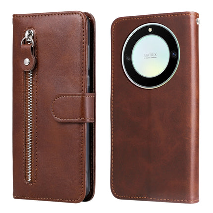 Calf Texture Zipper Leather Phone Case, For Honor X7a, For Honor X8a, For Honor X9a/X40 5G/Magic5 Lite, For OPPO Reno8 T 4G