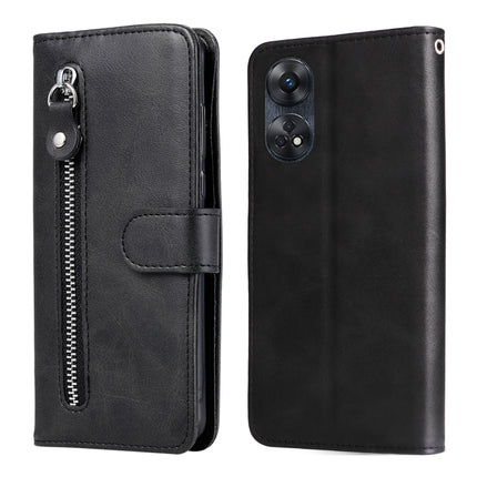 Calf Texture Zipper Leather Phone Case, For Honor X7a, For Honor X8a, For Honor X9a/X40 5G/Magic5 Lite, For OPPO Reno8 T 4G