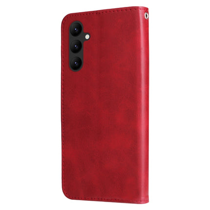 Calf Texture Zipper Leather Phone Case, For Samsung Galaxy A24 4G