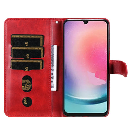 Calf Texture Zipper Leather Phone Case, For Samsung Galaxy A24 4G