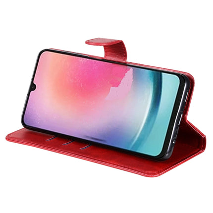 Calf Texture Zipper Leather Phone Case, For Samsung Galaxy A24 4G