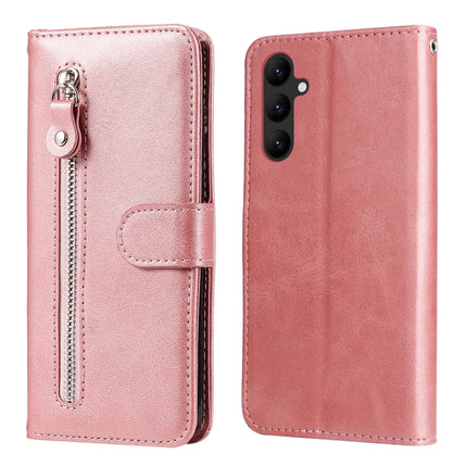 Calf Texture Zipper Leather Phone Case, For Samsung Galaxy A24 4G