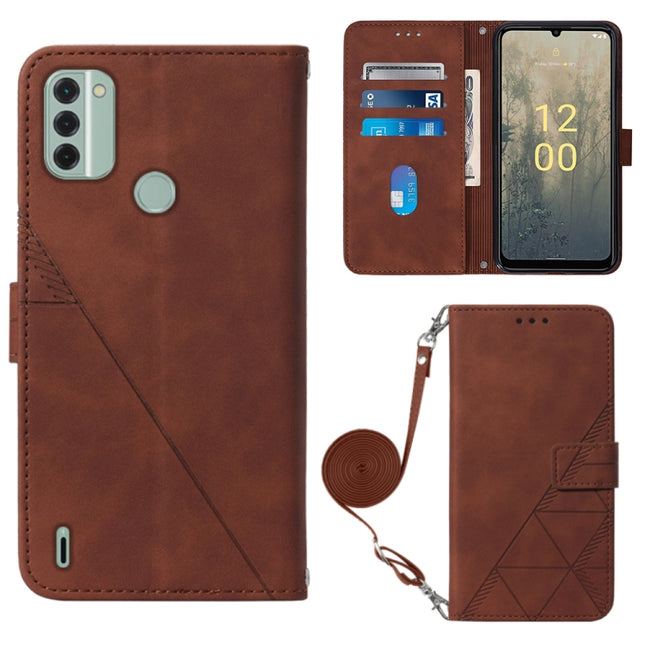 Crossbody 3D Embossed Flip Leather Phone Case, For Nokia C31, For Motorola Moto G Play 2023, For Nokia X30 5G, For OnePlus 11