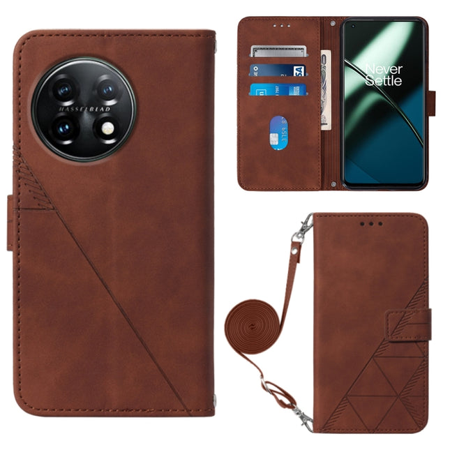 Crossbody 3D Embossed Flip Leather Phone Case, For Nokia C31, For Motorola Moto G Play 2023, For Nokia X30 5G, For OnePlus 11