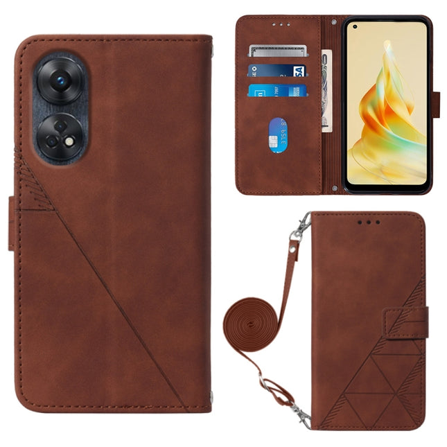Crossbody 3D Embossed Flip Leather Phone Case, For OPPO  Reno 8T 4G Global, For OPPO A78 / A58, For OnePlus Nord CE 3 Lite / N30 / OPP0 K11X, For Xiaomi Redmi Note 12 Global