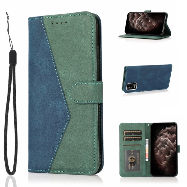 Dual-color Stitching Leather Phone Case, For LG K52, For LG K61, For LG Stylo 5, For Sony Xperia 1