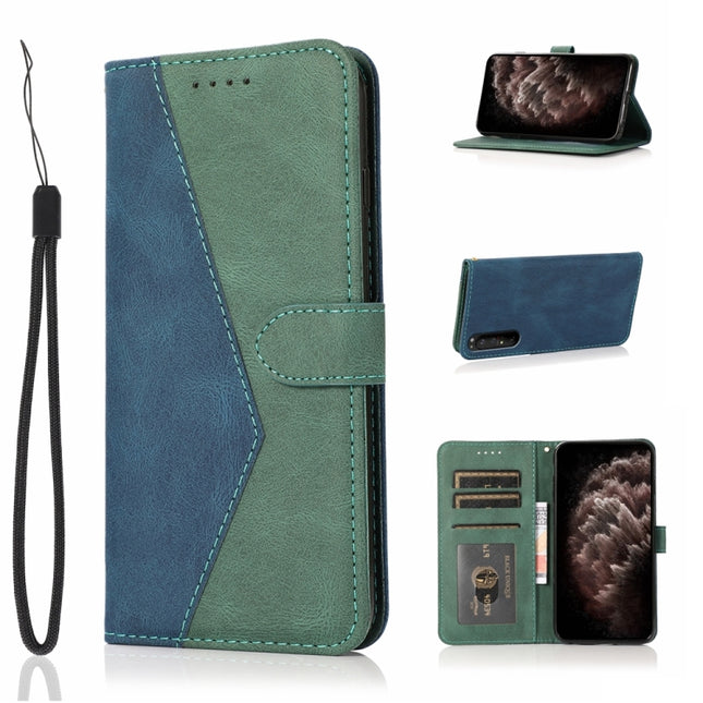 Dual-color Stitching Leather Phone Case, For Sony Xperia 1 II, For Sony Xperia 1 III, For Sony Xperia 5, For Sony Xperia 5 II