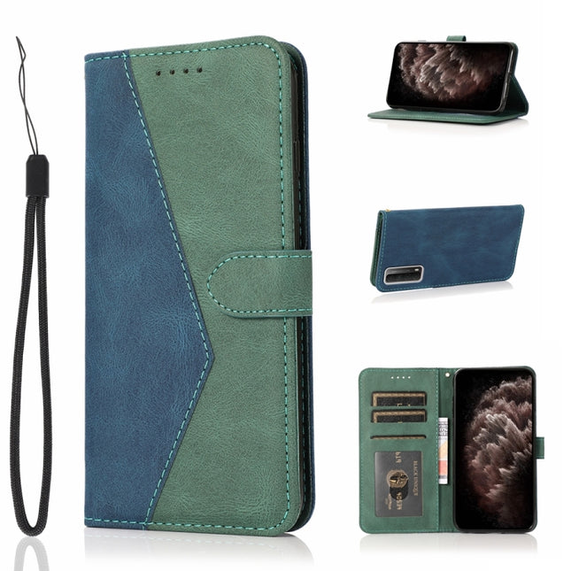 Dual-color Stitching Leather Phone Case, For OPPO Find X3 Neo, For Huawei P smart 2021, For Huawei P30 lite, For Huawei P40 lite