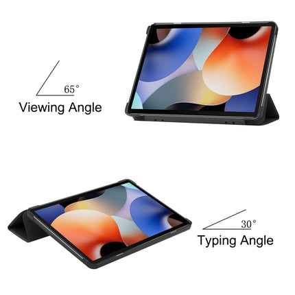 Custer Pure Color 3-Fold Holder Smart Leather Tablet Case, For Blackview Oscal Pad 10, For OnePlus Pad
