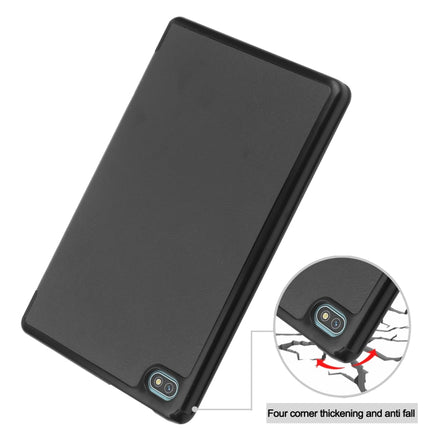 Custer Pure Color 3-Fold Holder Smart Leather Tablet Case, For Blackview Oscal Pad 10, For OnePlus Pad