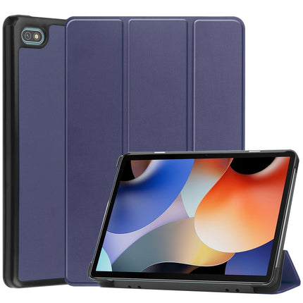 Custer Pure Color 3-Fold Holder Smart Leather Tablet Case, For Blackview Oscal Pad 10, For OnePlus Pad