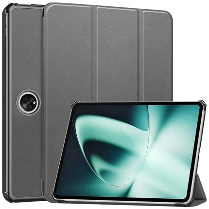 Custer Pure Color 3-Fold Holder Smart Leather Tablet Case, For Blackview Oscal Pad 10, For OnePlus Pad