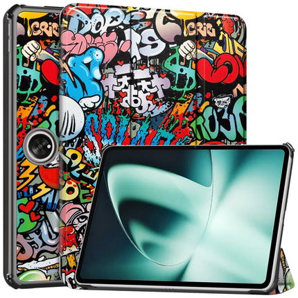 Custer Painted 3-Fold Holder Smart Leather Tablet Case, For OnePlus Pad