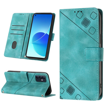 Skin-feel Embossed Leather Phone Case, For OPPO Reno6 5G, For OPPO A9 2020 / A5 2020 / A11X, For OPPO A16 / A54S, For OPPO A16K