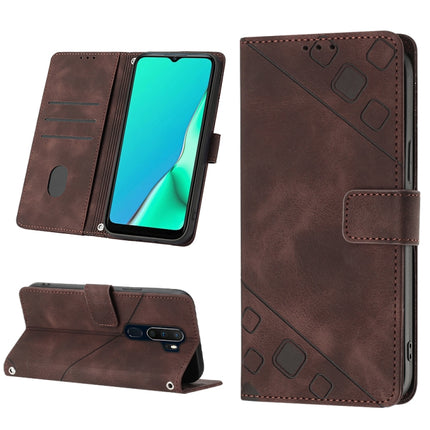 Skin-feel Embossed Leather Phone Case, For OPPO Reno6 5G, For OPPO A9 2020 / A5 2020 / A11X, For OPPO A16 / A54S, For OPPO A16K