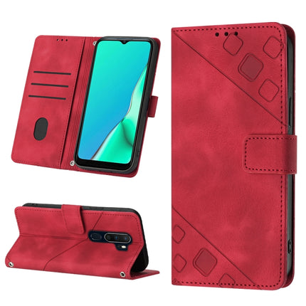 Skin-feel Embossed Leather Phone Case, For OPPO Reno6 5G, For OPPO A9 2020 / A5 2020 / A11X, For OPPO A16 / A54S, For OPPO A16K