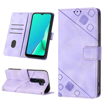 Skin-feel Embossed Leather Phone Case, For OPPO Reno6 5G, For OPPO A9 2020 / A5 2020 / A11X, For OPPO A16 / A54S, For OPPO A16K