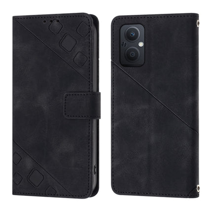 Skin-feel Embossed Leather Phone Case, For OPPO A96 5G / Reno7z / Reno7 Lite 5G / F21 Pro 5G / Reno8 z / OnePlus Nord N20, For OPPO K10X / Realme 9 Pro, For Realme 10, For Realme 10 5G