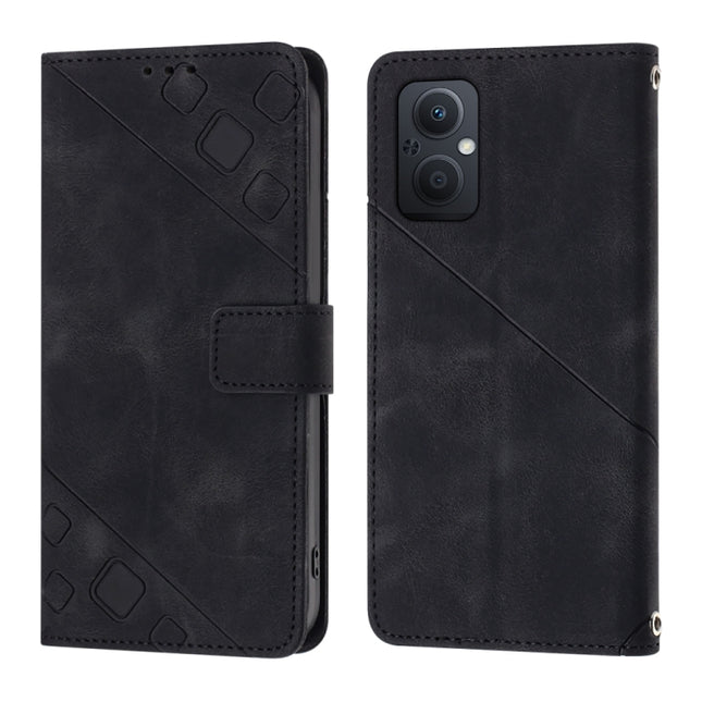 Skin-feel Embossed Leather Phone Case, For OPPO A96 5G / Reno7z / Reno7 Lite 5G / F21 Pro 5G / Reno8 z / OnePlus Nord N20, For OPPO K10X / Realme 9 Pro, For Realme 10, For Realme 10 5G
