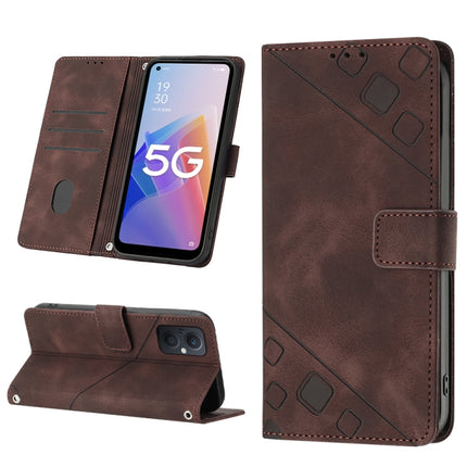 Skin-feel Embossed Leather Phone Case, For OPPO A96 5G / Reno7z / Reno7 Lite 5G / F21 Pro 5G / Reno8 z / OnePlus Nord N20, For OPPO K10X / Realme 9 Pro, For Realme 10, For Realme 10 5G