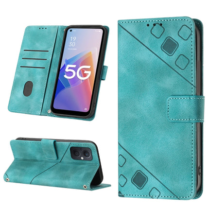 Skin-feel Embossed Leather Phone Case, For OPPO A96 5G / Reno7z / Reno7 Lite 5G / F21 Pro 5G / Reno8 z / OnePlus Nord N20, For OPPO K10X / Realme 9 Pro, For Realme 10, For Realme 10 5G