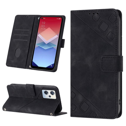 Skin-feel Embossed Leather Phone Case, For OPPO A96 5G / Reno7z / Reno7 Lite 5G / F21 Pro 5G / Reno8 z / OnePlus Nord N20, For OPPO K10X / Realme 9 Pro, For Realme 10, For Realme 10 5G