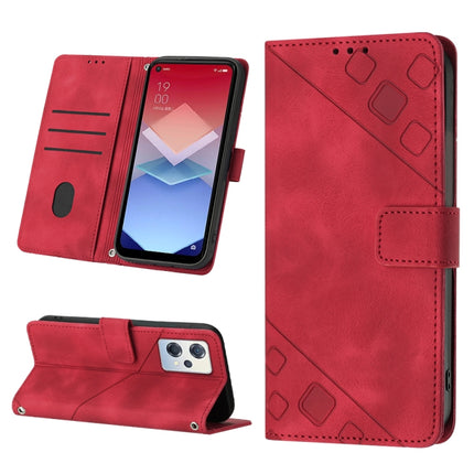 Skin-feel Embossed Leather Phone Case, For OPPO A96 5G / Reno7z / Reno7 Lite 5G / F21 Pro 5G / Reno8 z / OnePlus Nord N20, For OPPO K10X / Realme 9 Pro, For Realme 10, For Realme 10 5G