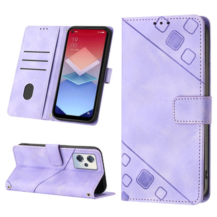 Skin-feel Embossed Leather Phone Case, For OPPO A96 5G / Reno7z / Reno7 Lite 5G / F21 Pro 5G / Reno8 z / OnePlus Nord N20, For OPPO K10X / Realme 9 Pro, For Realme 10, For Realme 10 5G