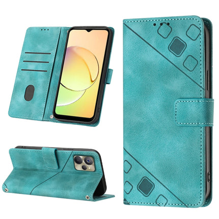 Skin-feel Embossed Leather Phone Case, For OPPO A96 5G / Reno7z / Reno7 Lite 5G / F21 Pro 5G / Reno8 z / OnePlus Nord N20, For OPPO K10X / Realme 9 Pro, For Realme 10, For Realme 10 5G