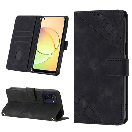 Skin-feel Embossed Leather Phone Case, For OPPO A96 5G / Reno7z / Reno7 Lite 5G / F21 Pro 5G / Reno8 z / OnePlus Nord N20, For OPPO K10X / Realme 9 Pro, For Realme 10, For Realme 10 5G