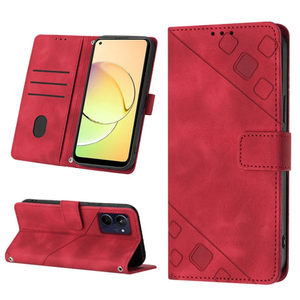 Skin-feel Embossed Leather Phone Case, For OPPO A96 5G / Reno7z / Reno7 Lite 5G / F21 Pro 5G / Reno8 z / OnePlus Nord N20, For OPPO K10X / Realme 9 Pro, For Realme 10, For Realme 10 5G