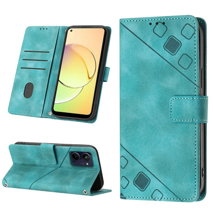 Skin-feel Embossed Leather Phone Case, For OPPO A96 5G / Reno7z / Reno7 Lite 5G / F21 Pro 5G / Reno8 z / OnePlus Nord N20, For OPPO K10X / Realme 9 Pro, For Realme 10, For Realme 10 5G