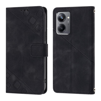 Skin-feel Embossed Leather Phone Case, For Realme 10 Pro, For Realme C11, For Realme C33, For Realme GT2 Explorer Master