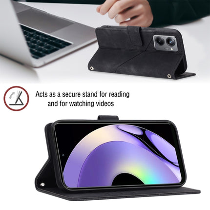 Skin-feel Embossed Leather Phone Case, For Realme 10 Pro, For Realme C11, For Realme C33, For Realme GT2 Explorer Master