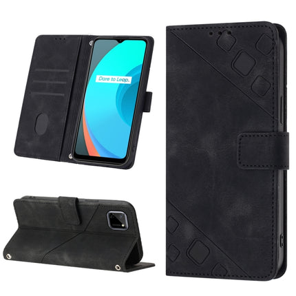 Skin-feel Embossed Leather Phone Case, For Realme 10 Pro, For Realme C11, For Realme C33, For Realme GT2 Explorer Master