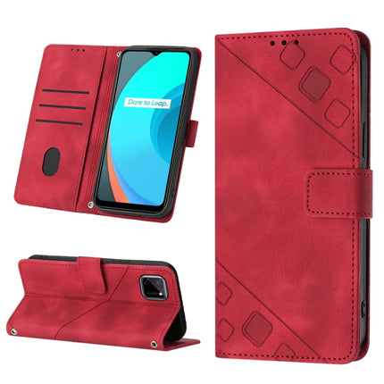 Skin-feel Embossed Leather Phone Case, For Realme 10 Pro, For Realme C11, For Realme C33, For Realme GT2 Explorer Master