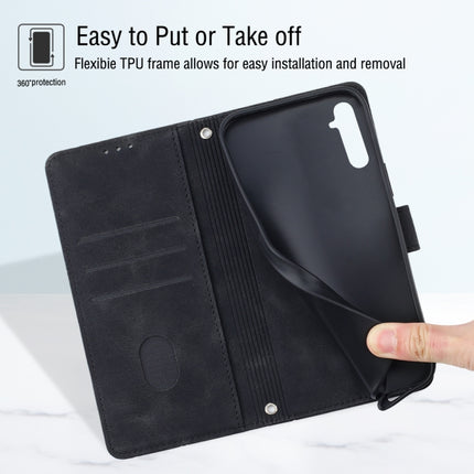 Skin-feel Embossed Leather Phone Case, For Realme 6, For Realme 6 Pro, For OPPO Reno5 A, For OPPO Reno9 Pro+