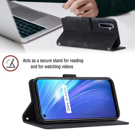 Skin-feel Embossed Leather Phone Case, For Realme 6, For Realme 6 Pro, For OPPO Reno5 A, For OPPO Reno9 Pro+