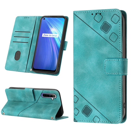 Skin-feel Embossed Leather Phone Case, For Realme 6, For Realme 6 Pro, For OPPO Reno5 A, For OPPO Reno9 Pro+