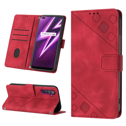 Skin-feel Embossed Leather Phone Case, For Realme 6, For Realme 6 Pro, For OPPO Reno5 A, For OPPO Reno9 Pro+