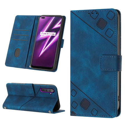 Skin-feel Embossed Leather Phone Case, For Realme 6, For Realme 6 Pro, For OPPO Reno5 A, For OPPO Reno9 Pro+