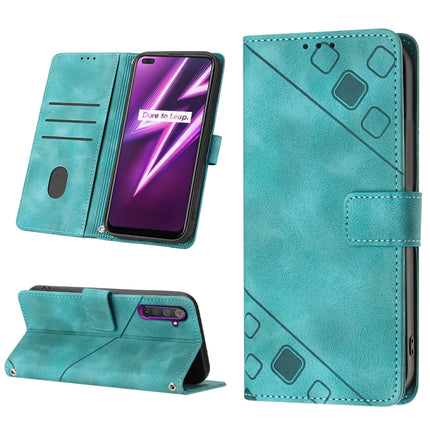 Skin-feel Embossed Leather Phone Case, For Realme 6, For Realme 6 Pro, For OPPO Reno5 A, For OPPO Reno9 Pro+