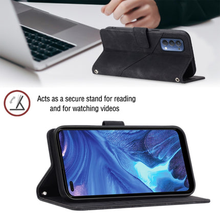 Skin-feel Embossed Leather Phone Case, For OPPO Reno4, For OPPO Reno5 4G / Reno5 5G, For OPPO Reno6 4G, For OPPO Reno8 T 5G/A1 Pro 5G Global