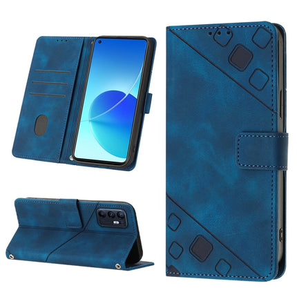 Skin-feel Embossed Leather Phone Case, For OPPO Reno4, For OPPO Reno5 4G / Reno5 5G, For OPPO Reno6 4G, For OPPO Reno8 T 5G/A1 Pro 5G Global