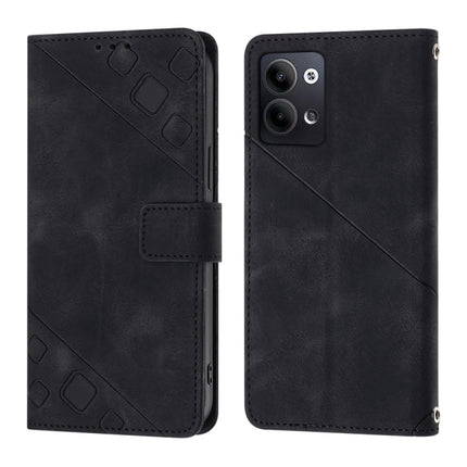 Skin-feel Embossed Leather Phone Case, For OPPO Reno9 5G／Reno9 Pro 5G, For Xiaomi Redmi 6 Pro / A2 Lite, For Xiaomi Redmi Note 12 Pro+ Global / Redmi Note 12 Explorer, For Xiaomi 13 Lite 5G