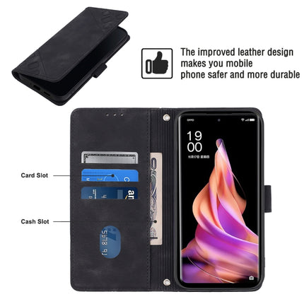 Skin-feel Embossed Leather Phone Case, For OPPO Reno9 5G／Reno9 Pro 5G, For Xiaomi Redmi 6 Pro / A2 Lite, For Xiaomi Redmi Note 12 Pro+ Global / Redmi Note 12 Explorer, For Xiaomi 13 Lite 5G