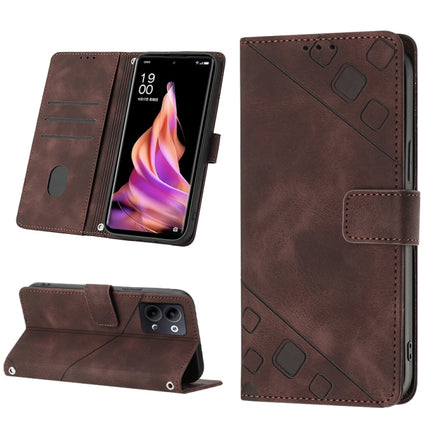 Skin-feel Embossed Leather Phone Case, For OPPO Reno9 5G／Reno9 Pro 5G, For Xiaomi Redmi 6 Pro / A2 Lite, For Xiaomi Redmi Note 12 Pro+ Global / Redmi Note 12 Explorer, For Xiaomi 13 Lite 5G